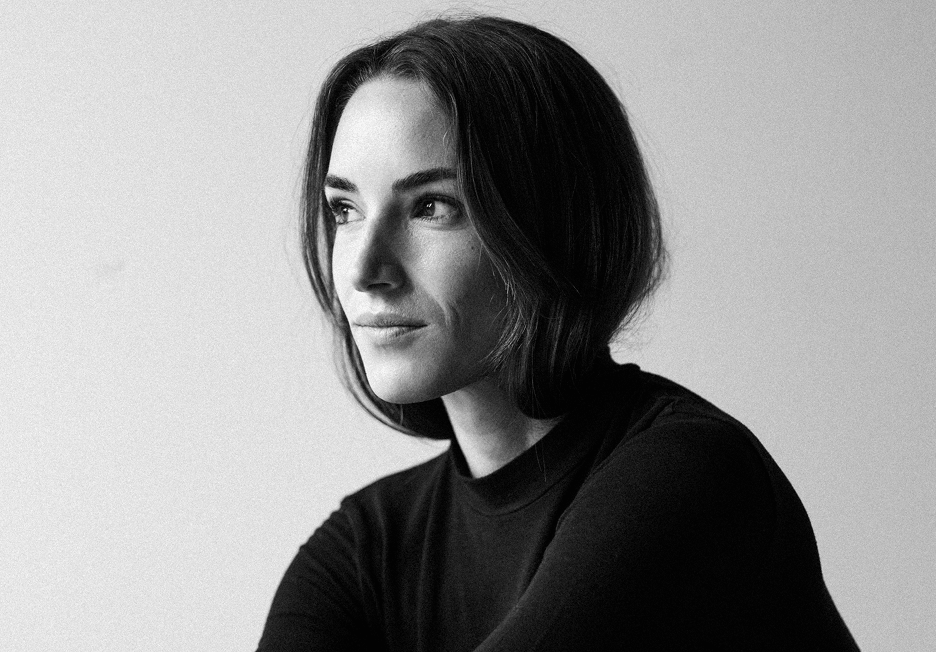 a girl image with black hoodie